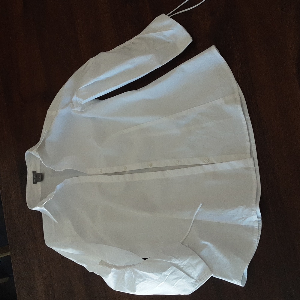 Ann Taylor Taylored Style White Blouse